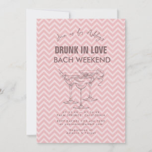 Invitación Fin de semana de Cocktails Retro Bachelorette