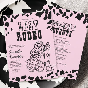 Invitación Fin de semana de despedida de soltera Cowgirl Nash