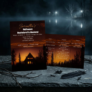 Invitación Fin de semana de despedida de soltera de Halloween