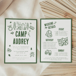 Invitación Fin de semana de despedida de soltera de la novia