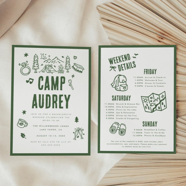 Invitación Fin de semana de despedida de soltera de la novia  (Subido por el creador)