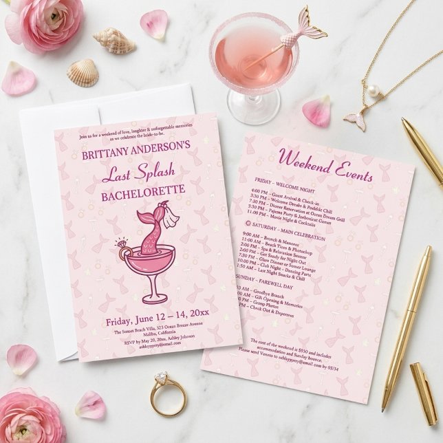 Invitación Fin de Semana de Despedida de Soltera de Sirena de (Subido por el creador)