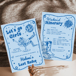 Invitación Fin de semana de despedida de soltera de vaquera d