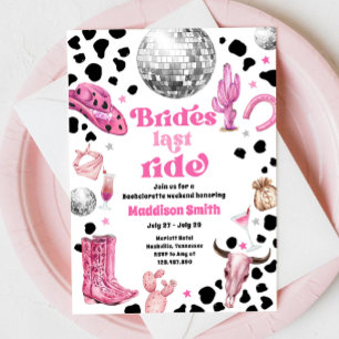 Invitación Fin de semana de despedida de soltera Disco Rodeo 