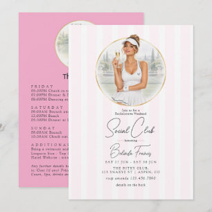 Invitación Fin de semana de despedida de soltera en el Chic P