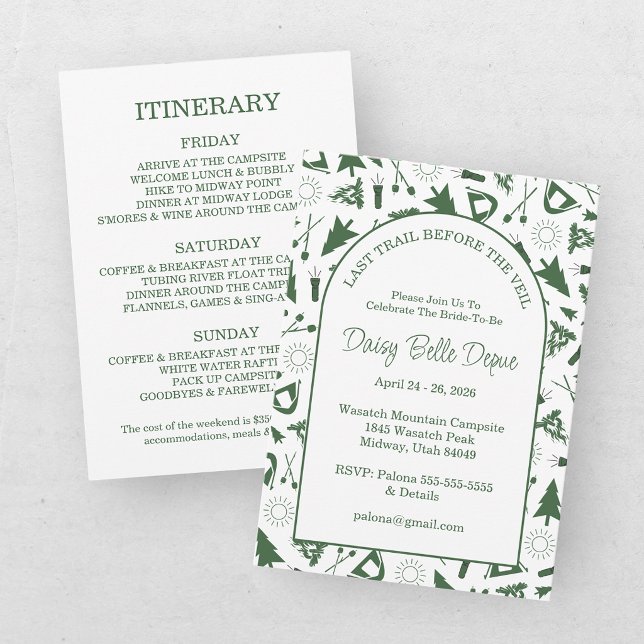 Invitación Fin de semana de despedida de soltera en Modern Gr (Subido por el creador)