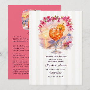 Invitación Fin de semana de despedida de soltera en Mykonos a