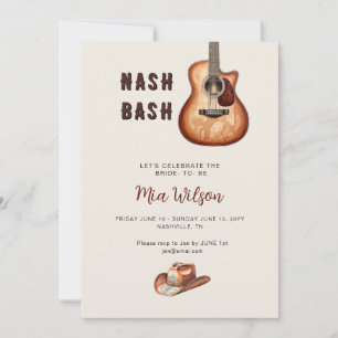 Invitación Fin de semana de despedida de soltera Rustic Nash 