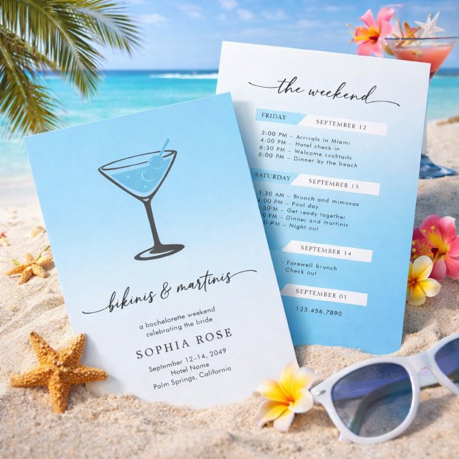 Invitación Fin de semana de despedida de soltera tropical con (Subido por el creador)