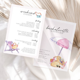 Invitación Fin de semana de fiesta de bachillerato en playa r