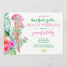 Invitación Fin de semana de fiesta de la novia de Preppy