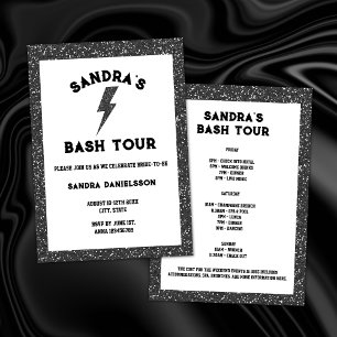 Invitación Fin de semana de la Bachelorette Tour Rock and Rol