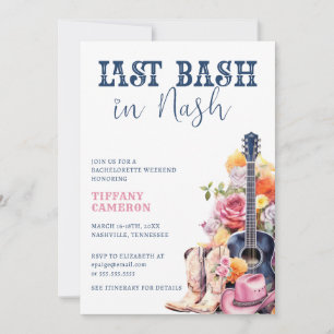 Invitación Fin de semana de la fiesta de Bachelorette de Nash