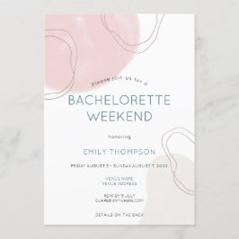 Invitación Fin de semana de la fiesta de la soltera Itinerari