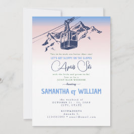 Invitación Fin de semana de la junta invernal Après Ski Slopp