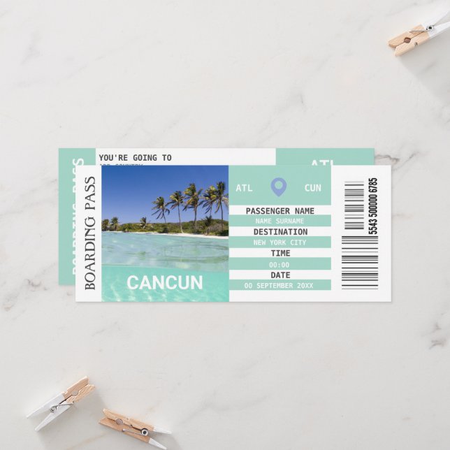 Invitación Fin de semana de la prueba de embarque del avión d (Anverso/Reverso In Situ)