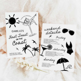 Invitación Fin de semana de la última tostada con bachillerat