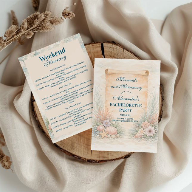Invitación Fin de semana de sirena y matrimonio (Subido por el creador)