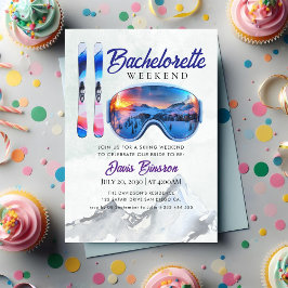 Invitación fin de semana de soltera de esquí acuático