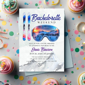 Invitación fin de semana de soltera de esquí acuático
