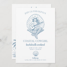Invitación Fin de semana de soltera de playa Coastre Cowgirl