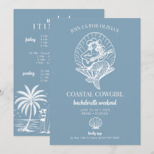 Invitación Fin de semana de soltera de playa Coastre Cowgirl