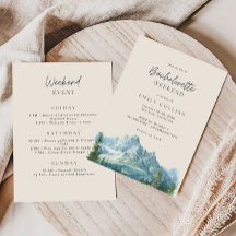 Fin de semana de soltera en el país montañoso beig