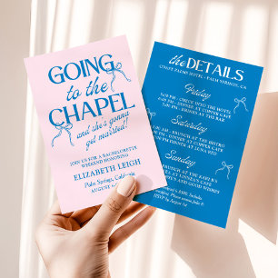 Invitación Fin de semana de soltera en la capilla
