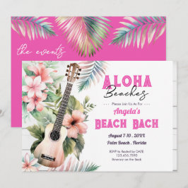 Invitación Fin de semana de soltera en la playa Aloha
