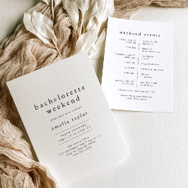 Invitación Fin de semana de soltera rusa neutral de EMELIA