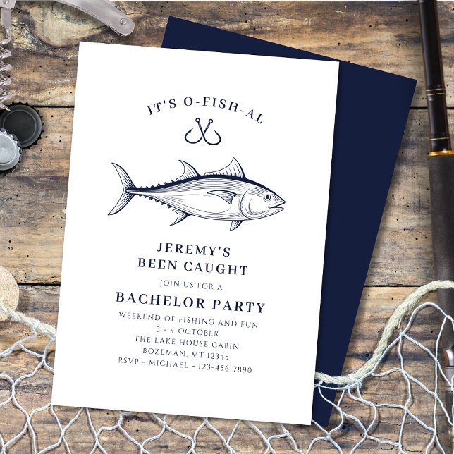 Invitación Fin de semana del viaje de pesca de la fiesta del  (Subido por el creador)