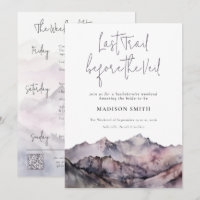 Fin de semana ilustrado de Bachelorette de Montaña