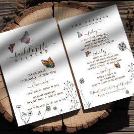 Invitación Fin de semana minimalista de soltera