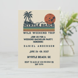 Invitación Fin de semana personalizado de despedida de solter