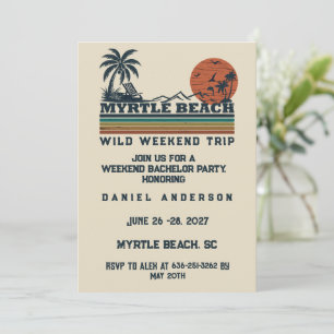Invitación Fin de semana personalizado de despedida de solter