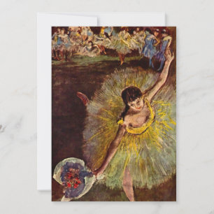 Invitación Fin de un arabesco por Edgar Degas, Ballet Vintage