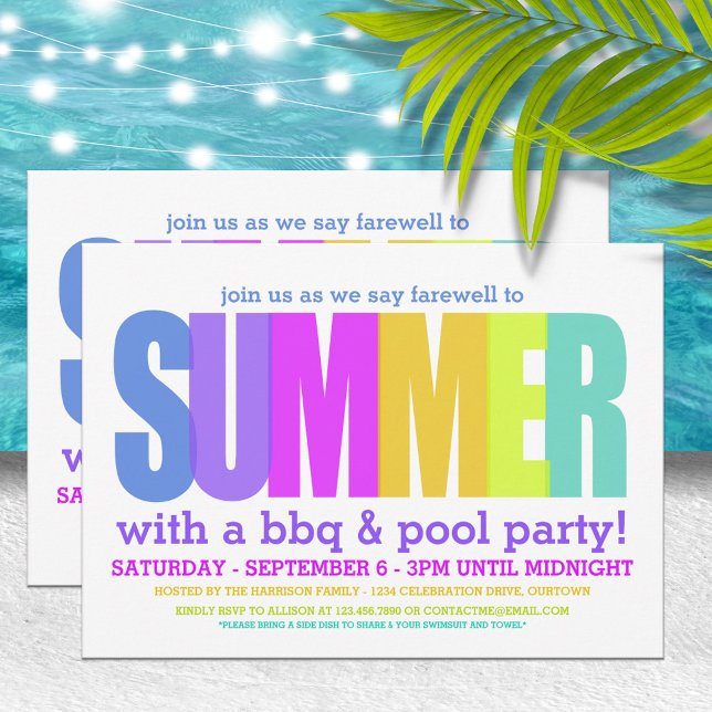Invitación Fin del Fiesta de verano (Subido por el creador)