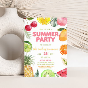Invitación Fin del Fiesta de verano
