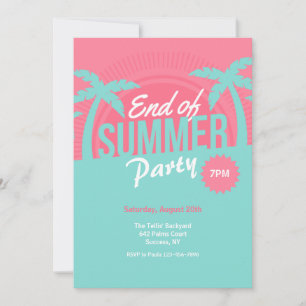 Invitación Fin del Fiesta de verano