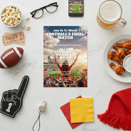 Invitación final al fútbol del triunfo del Touchdo