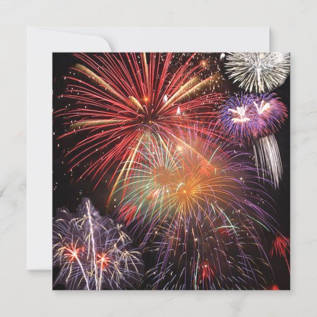Invitación Final de fuegos artificiales (Anverso)