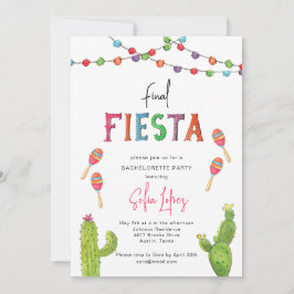 Invitación Final Fiesta fin de semana de soltera mexicana