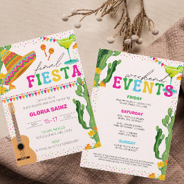 Invitación Final Fiesta México Vibrante Bachelorette Weekend