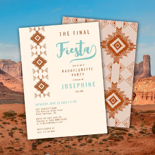 Invitación Final Fiesta Terracotta Desert Bachelorette