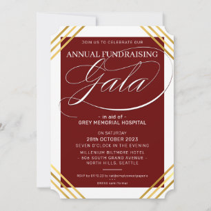Invitación FINANCIACIÓN DE GALA evento de lujosos marcos dora