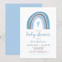 FINN | Baby Shower del arcoiris azul intenso bohem