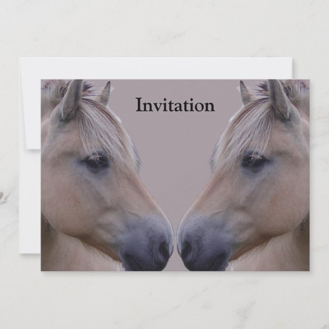 Invitación Fiordo noruego (Anverso)