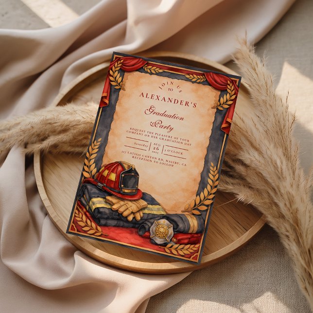 Invitación Firefighter Academy Graduation (Subido por el creador)