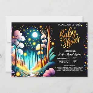 Invitación Fireflies Nitime Adventure Baby Shower