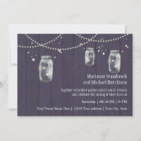 Firefly Mason Jar Rustic Country Night Bodas